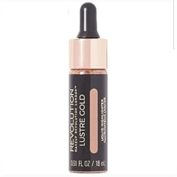 REVOLUTION MAKE UP Bright Light Highlighter – Gold Lights, 3 Ml Für Strahlenden Glow